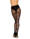 LACE PANTYHOSE BLACK O/S-1