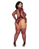 TEDDY BODYSTOCKING CHERRY LACQUER Q/S-1