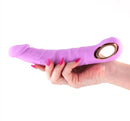 INYA Flex Rechargeable Silicone Flexible Vibrator Pink held in hand, showcasing its soft silicone and design.