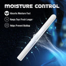 M For Men Drying Stick White 12 pc Counter Display demonstrating moisture control and absorption features.