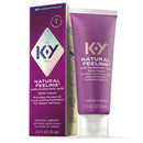 K-Y Natural Feeling Hyaluronic Acid Lubricant 2.5 Oz packaging showing water-based personal lubricant for comfortable intimacy.