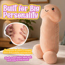 Happy Peckers Penis Pillow Small, a soft novelty pillow with a cheerful design, perfect for cuddling and humor.