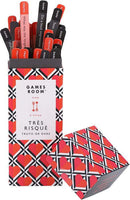 Tre Risque Truth or Dare Game box with truth and dare sticks, perfect for couples looking to connect.