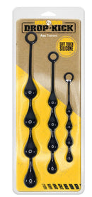 Boneyard Drop-Kick Silicone Ass Trainer 3 Piece Anal Kit with graduated silicone beads for beginners.