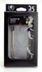 Spartacus adjustable tweezer nipple clamps with link chain in packaging for beginners, silver with rubber tips.