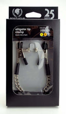 Spartacus Adjustable Alligator Nipple Clamps with Jewel Chain in packaging