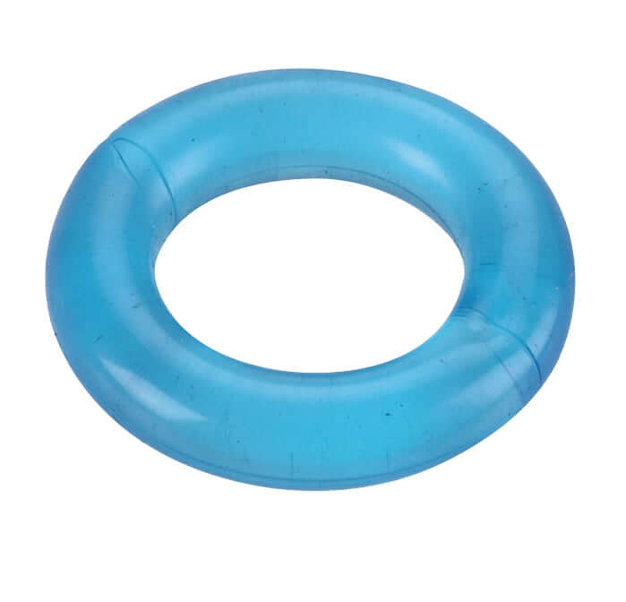 Blue Spartacus Elastomer C Ring, stretchy and durable cock ring for enhanced pleasure and comfort, latex-free.
