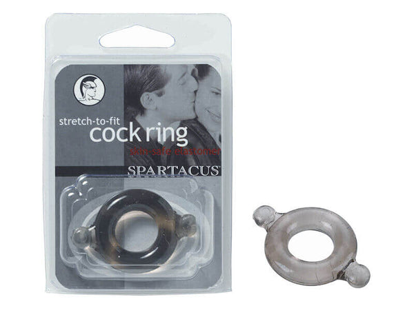 ELASTOMER COCK RING BLACK-0