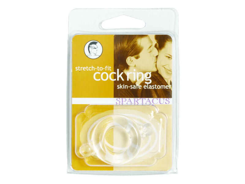 ELASTOMER COCK RING CLEAR-1