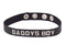Spartacus Leathers Daddy’s Boy Collar with adjustable snaps made from premium oil-tanned leather featuring bold silver-tone studs.