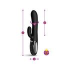 Viben Hypnotic Clit Teaser and Thrusting Rabbit Black product dimensions and weight