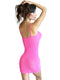 HALTER SHIMMERY MINI DRESS PINK-0