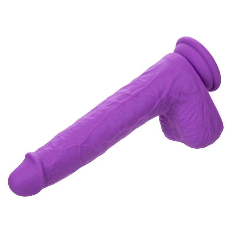 Rechargeable Gyrating & Thrusting Silicone Studs from CalExotics, intense pleasure vibrator, purple color, realistic design.