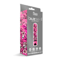 Buzzed Blazing Beauty Bullet Vibrator Prints Charming packaging with vibrant cannabis-inspired design.