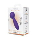Me You Us Signature The Mini Wand Massager packaging showing the compact design and features for customizable pleasure.