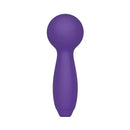Me You Us Signature The Mini Wand Massager in a purple color with a smooth silicone head and easy-to-hold handle.