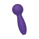 Me You Us Signature The Mini Wand Massager in purple with a smooth silicone head and ergonomic handle.
