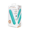 Me You Us Signature The Classic Bullet Vibrator Teal packaging showcasing its sleek design and features.