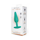 Me You Us Signature The Vibrating Plug Teal packaging showcasing adjustable vibrations and tapered design for comfort.
