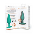 Me You Us Signature The Vibrating Plug Teal packaging showcasing its tapered design and features for anal exploration.