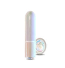 Winx Sugar Cookie Mini Bullet Vibrator with Gemstone on a white background, showcasing its compact design and iridescent finish.