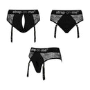 Strap-On-Me Diva Lingerie Harness Black XS featuring lace details and playful design, perfect for intimate moments.