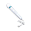 Le Wand Dive Submersible Vibrating Massager Seashell with USB charging cord and sleek design.