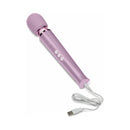 Le Wand Dive Submersible Vibrating Massager Lavender with USB charging cable on a white background.