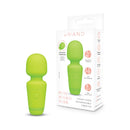 Le Wand Essentials Mini Wand Vibe Pocket-sized Vibrator in green, compact design with powerful vibrations and USB rechargeable feature.