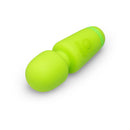 Le Wand Essentials Mini Wand Vibe Pocket-sized Vibrator in vibrant green, ideal for on-the-go pleasure.