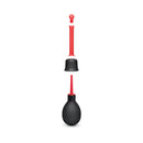 b-Vibe Essentials Mini Travel Enema Set 30 ml components including black bulb and red nozzles for comfortable use.