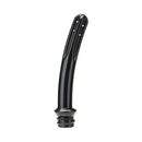 b-Vibe Essentials Enema Douche With Nozzle 310 mL Black smooth nozzle detail for gentle cleansing.