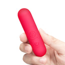 Together Mini Vibes Spark 3 Inch Bullet Vibrator in hand, showcasing its compact design and vibrant color.