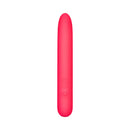Together Mini Vibes Slim 5.5 Inch Ladyfinger Vibrator in bright pink color, designed for discreet pleasure.