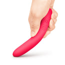 Together Mini Vibes Slim 5.5 Inch Ladyfinger Vibrator held in hand for easy use and discretion.