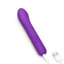 Together Mini Vibes 6 Inch Slim G-Spot Vibrator in purple with USB charging feature.