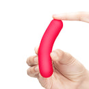 Together Mini Vibes Teaser 4 Inch Bullet Vibrator held in a hand, showcasing its compact design for pleasure.