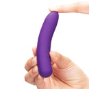 Together Mini Vibes Tip 4 Inch Pointy Bullet Vibrator held in hand, showcasing its compact and ergonomic design.