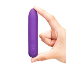 Together Mini Vibes Tip 4 Inch Pointy Bullet Vibrator held in hand for focused pinpoint stimulation.