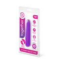 Together Mini Vibes Tip 4 Inch Pointy Bullet Vibrator in packaging showcasing its features like waterproof design and body-safe silicone.