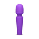 Together Glow On The Go Mini Wand Vibrator Purple showcasing its sleek silicone design in vibrant purple.
