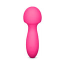 Together Spark On The Go Mini Wand Vibrator in vibrant pink color, compact and travel-ready design.