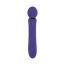 Evolved Shiver Silicone Rechargeable Vibrator Purple with textured head and smooth body for pleasure stimulation.