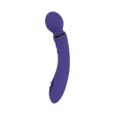 Evolved Shiver Silicone Rechargeable Vibrator Purple showcasing a dual-ended massager for pleasurable sensations.