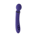 Evolved Shiver Silicone Rechargeable Vibrator Purple, a dual-ended massager for pleasure and stimulation.
