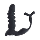 Zero Tolerance Popping P-spot Silicone Rechargeable Black heavy-duty prostate massager with textured shaft.