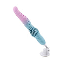 Gender X Tentacle Thruster Silicone Vibrator Multicolor with tentacle shape in blue and pink.