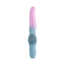 Gender X Tentacle Thruster Silicone Vibrator Multicolor in swirling blue and pink, designed for adventurous pleasure.