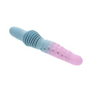 Gender X Tentacle Thruster Silicone Vibrator Multicolor in swirling blue and pink silicone design.