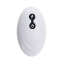 Gender X Tentacle Thruster Silicone Vibrator Multicolor close-up view of the controls on a sleek white design.